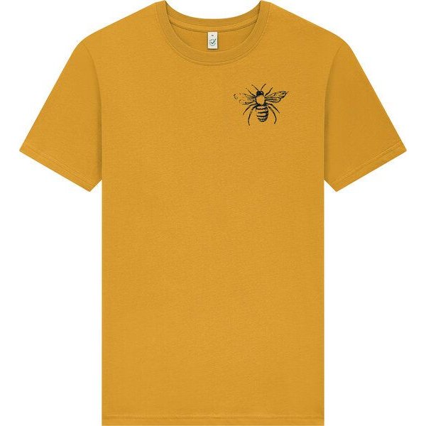 ilovemixtapes Biene Siebdruck Unisex T-Shirt Burnt Yellow