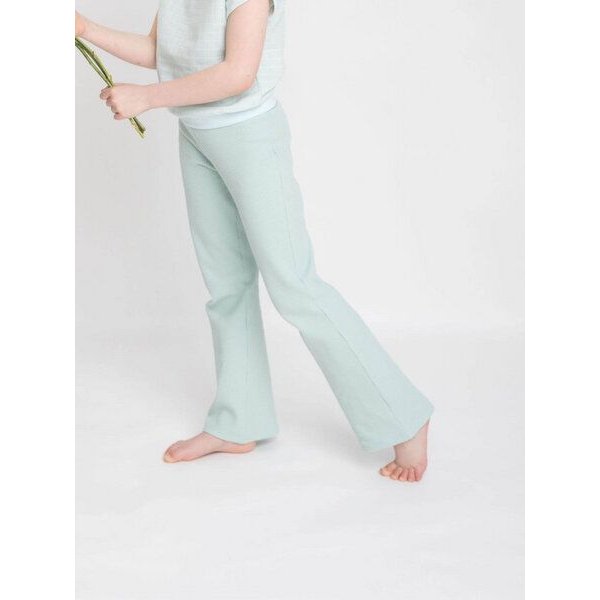 Babbily Flared Leggings Mädchen | weicher verstellbarer Bund | Bio-Baumwolle
