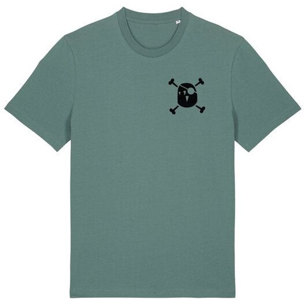 päfjes Wanted Gesucht / Pinguin Pirat Paulo Rusticalo - Fair Wear Unisex Männer Bio T-Shirt