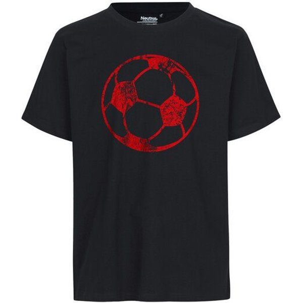 HANDGEDRUCKT "Fußball" Unisex T-Shirt Neutral