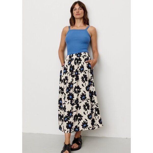 Damen Rock aus Leinen und LENZING ECOVERO Viskose Mix - FENNEL BLOOM - recolution