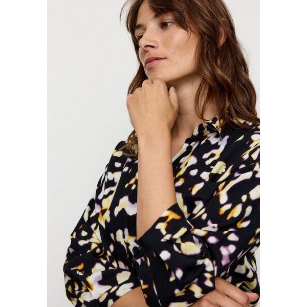 Damen Bluse aus LENZING ECOVERO Viskose - CYPRESS BLURRY - recolution