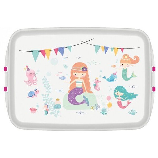 Biodora Bio-PE Lunchbox (0,8 L) – Verschiedene Designs – Biokunststoff auf Stärkebasis – Made in EU