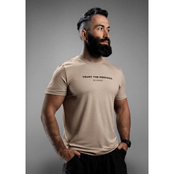 Re-Athlete TRUST Bambus-Viskose Herren Shirt - beige