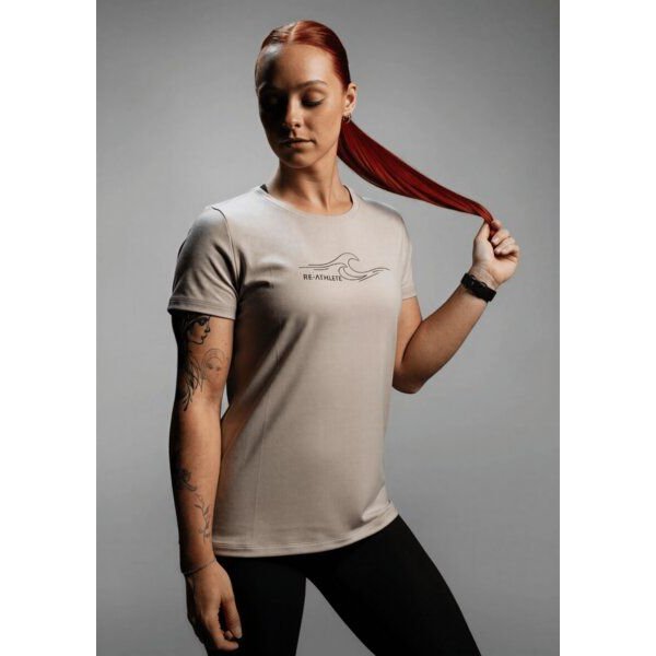Re-Athlete TIDE Bambus-Viskose Damen Shirt - beige