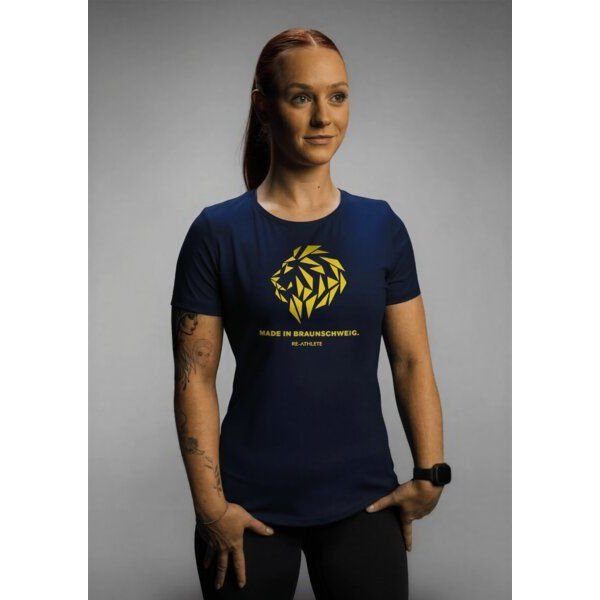 Re-Athlete HOMETOWN Bambus-Viskose Damen Shirt - navy