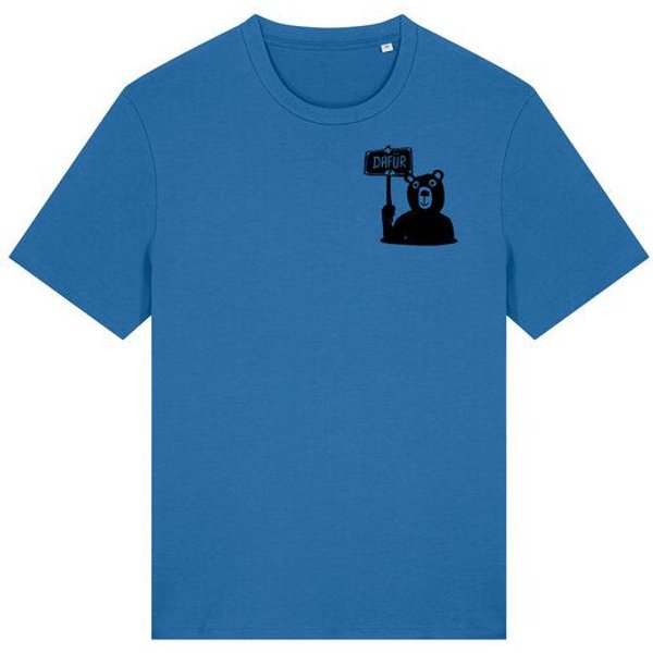 päfjes Der Bär ist DAFÜR! Du auch? - Fair Wear Männer Unisex Bio T-Shirt Siebdruck