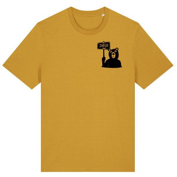 päfjes Der Bär ist DAFÜR! Du auch? - Fair Wear Männer Unisex Bio T-Shirt Siebdruck