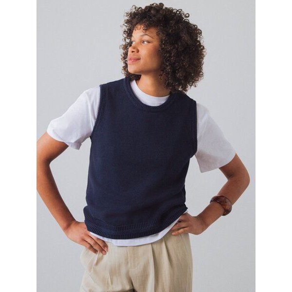 Honest Basics Damen Strick-Tanktop aus 100% Bio-Baumwolle