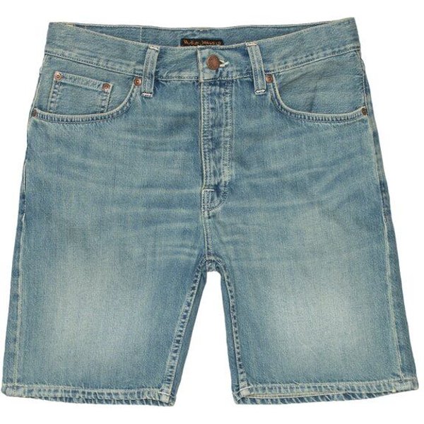Nudie Jeans Shorts Seth Drift Wood - Light Blue