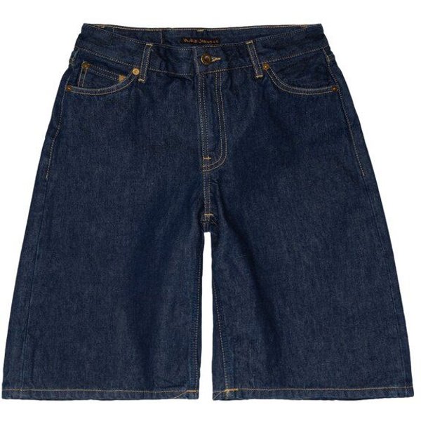 Nudie Jeans Jeans-Shorts Meja Rinse Dark Blue