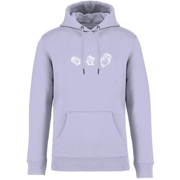 Greenspired Basic Bio Unisex Hoody Nr. 4 Three Owls 350g/m² XXS - 3 XL
