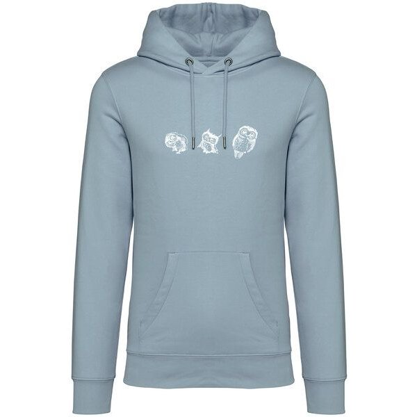 Greenspired Basic Bio Unisex Hoody Nr. 4 Three Owls 350g/m² XXS - 3 XL