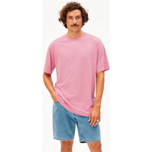 ARMEDANGELS MAARKOS LINEN Herren T-Shirt aus Baumwoll-Leinen-Mix