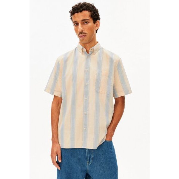 ARMEDANGELS STRIPED Herren Hemd aus 100% Bio-Baumwolle