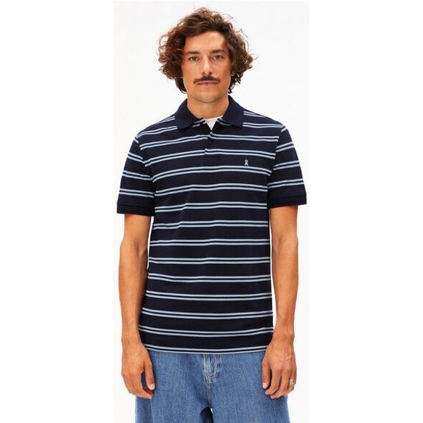 ARMEDANGELS STRIPED POLO Herren Polo-Shirt aus 100% Bio-Baumwolle
