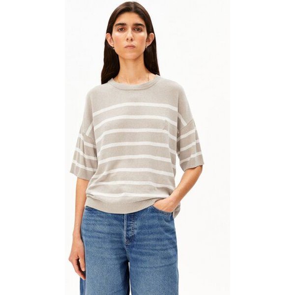 ARMEDANGELS STRIPE Damen Strickshirt aus Leinen-Mix