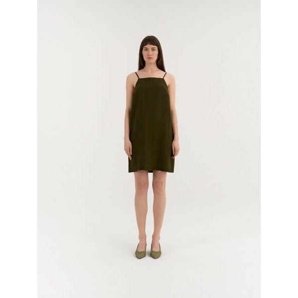 AmourLinen Leinenkleid mit Bindebändern NOLA