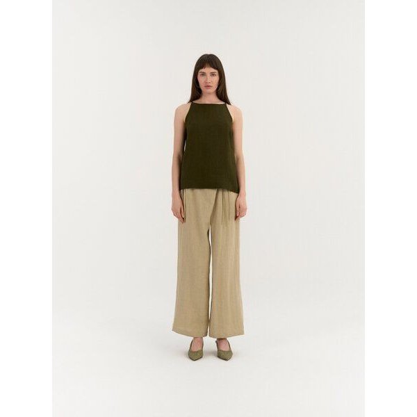 AmourLinen Leinen-Bluse DARIA mit Neckholder