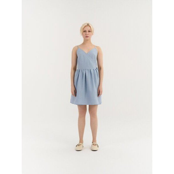 AmourLinen Wickelkleid aus Leinen LUNA