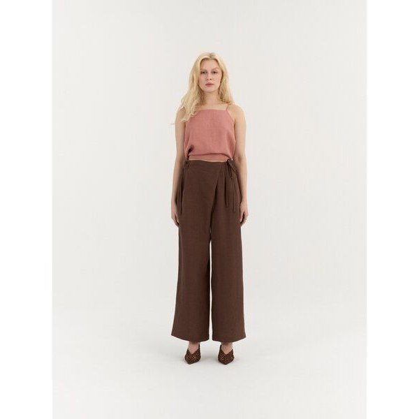 AmourLinen Leinenhose mit Bindegürtel GAIA