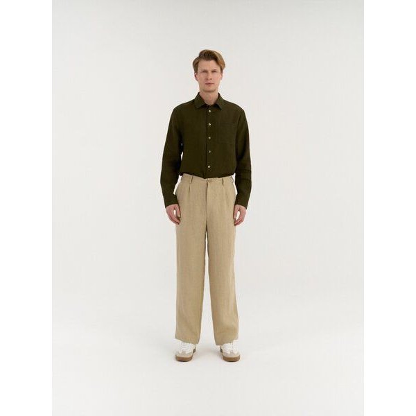 AmourLinen Klassische Leinenhose für Herren CEDAR