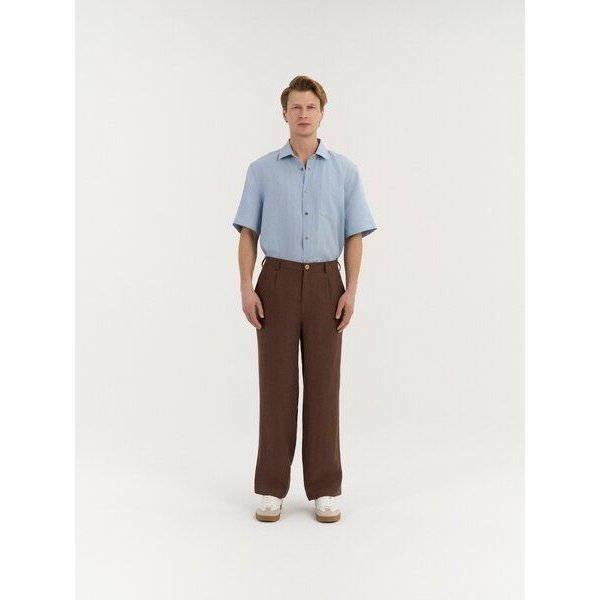 AmourLinen Klassische Leinenhose für Herren CEDAR
