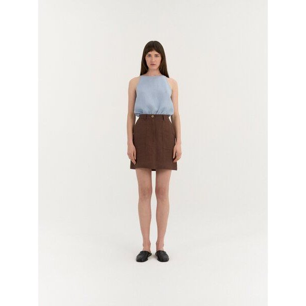 AmourLinen Mini-Leinenrock IVY