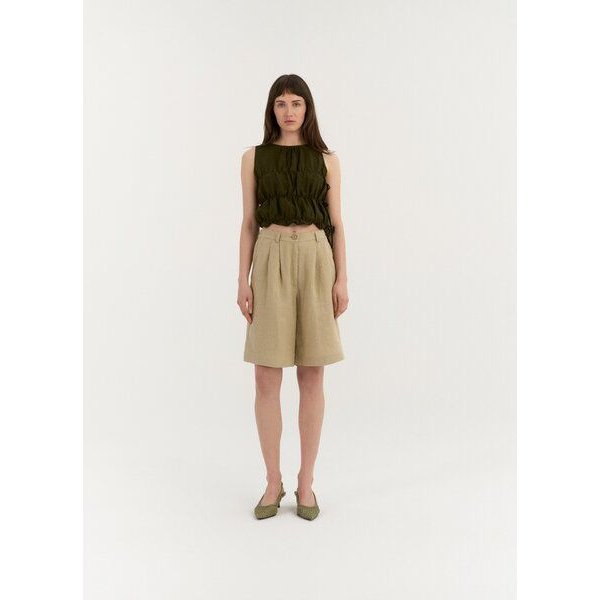 AmourLinen Klassische Leinen-Shorts LEONA