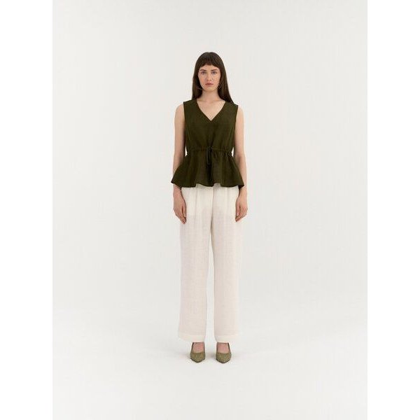 AmourLinen Leinen-Top mit Tunnelzug ODETTE