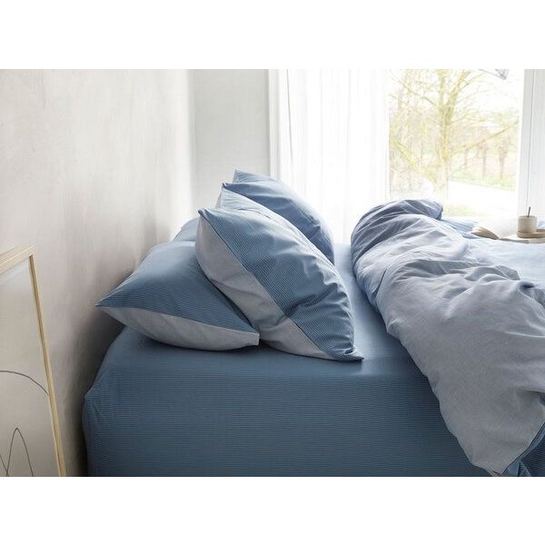 Kissenbezug Chambray "Yumeko" aus Baumwolle TENCEL