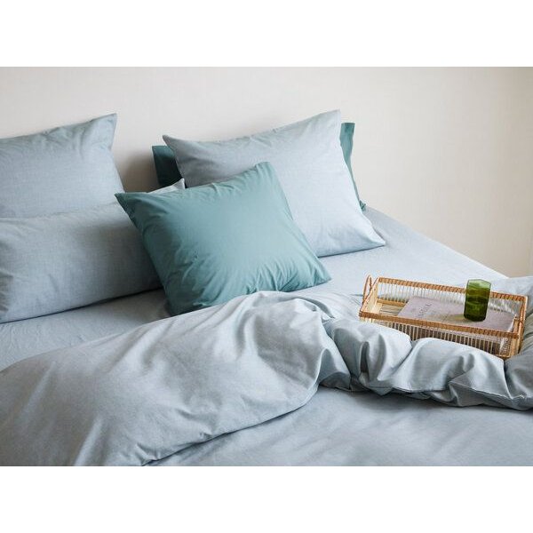 Kissenbezug Chambray "Yumeko" aus Baumwolle TENCEL