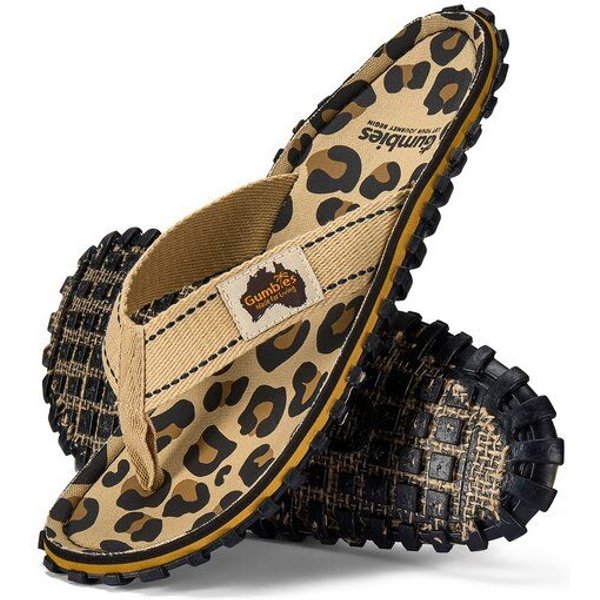GUMBIES Leopard - Nachhaltige Flip Flops aus recyceltem Material