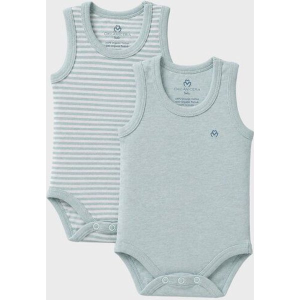 OrganicEra Bio-Ärmellose Babybodys für Neugeborene, 2er-Set