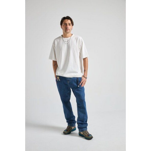 Trendsplant Essential Sunwashed Heavyweight Oversized T-Shirt Foam White