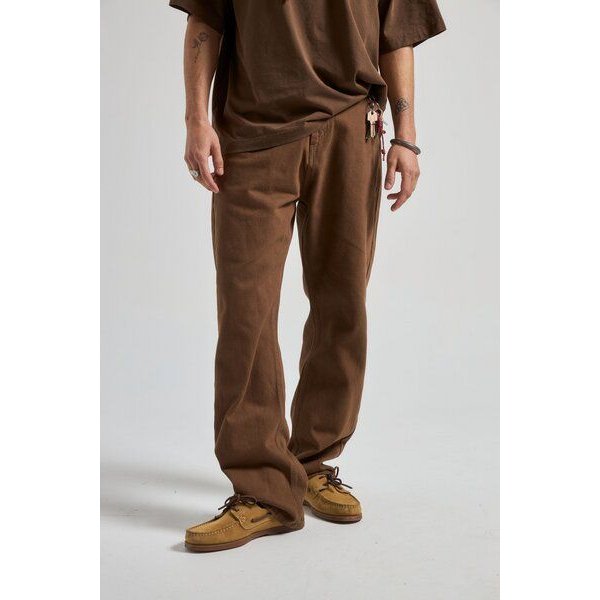 Trendsplant Operator Pants Saddle Brown