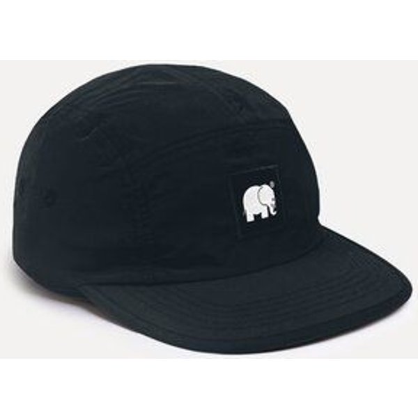 Trendsplant Water Repellent Nylon Five Panel Cap Black