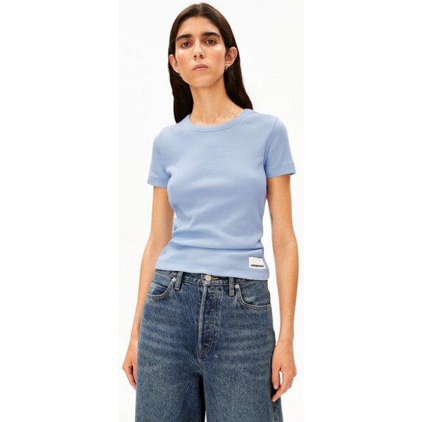 ARMEDANGELS KARDAA Damen Ripp-T-Shirt aus Bio-Baumwoll Mix