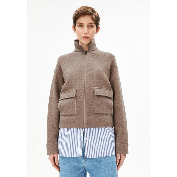 ARMEDANGELS SHORT KNIT Damen Strickjacke aus Bio-Woll Mix