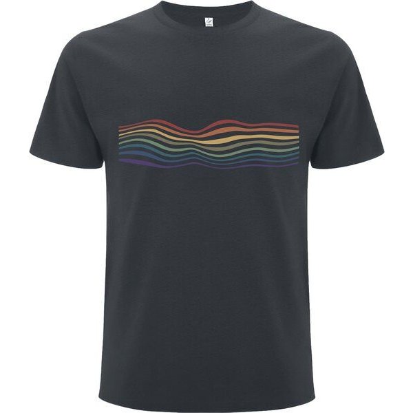 Spreecult Regenbogen Linien - - Bio und Fair - Männer Unisex Shirt