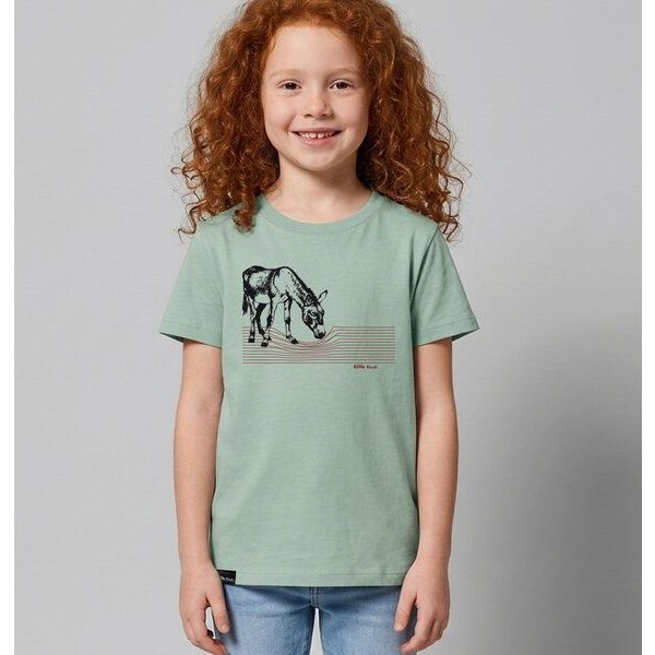 little kiwi Kinder T-Shirt, "Eselchen", Aloe