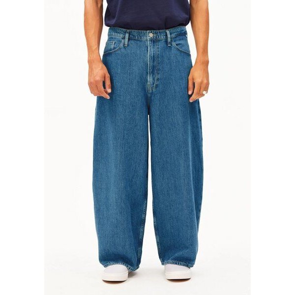 ARMEDANGELS Kaavo Herren Baggy Jeans aus Leinenmix