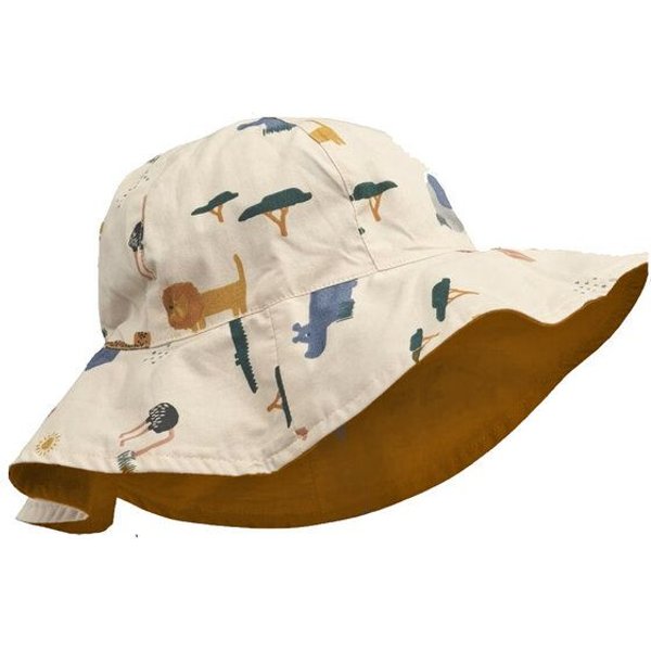 Liewood Amelia Reversible Sun Hat Safari Sandy Mix - Sommerhut 2 Designs zum wenden