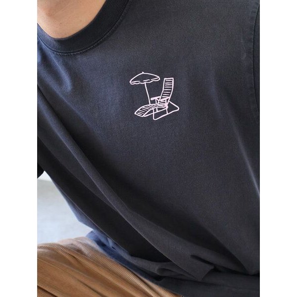 Kultgut Artdesign - Vintage Oversize Shirt aus Biobaumwolle / Deck Chair