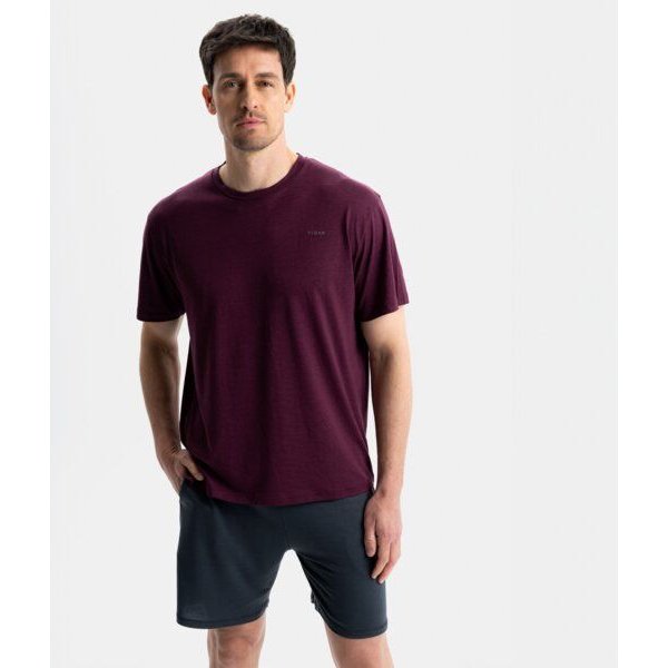 VIDAR Sport Herren Oversized Movement Shirt | Burgundy Red