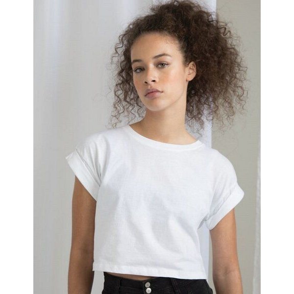 Mantis Damen T-Shirt Cropped Bauchfrei kurz