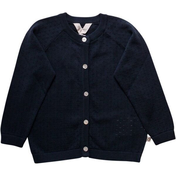 Müsli by Green Cotton Unisex Baby Strick Cardigan unisex * midnight * | GOTS zertifiziert | Müsli