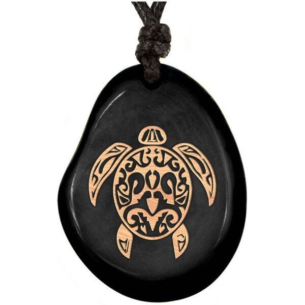 Simaru SCHWARZE Kette aus Taguanuss