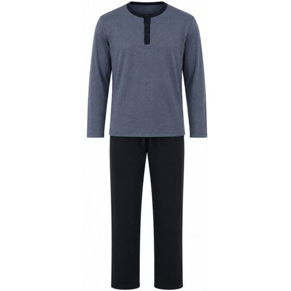 ZD Zero Defects Leios langer Modal-Pyjama in Marineblau