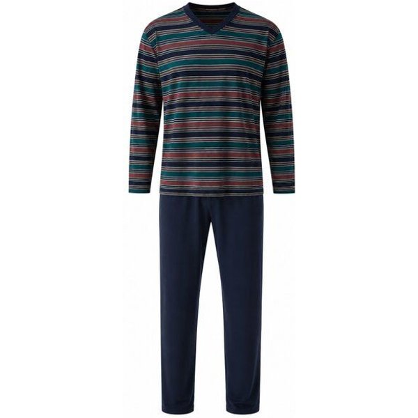 ZD Zero Defects Rugby langer gestreifter Modal-Pyjama